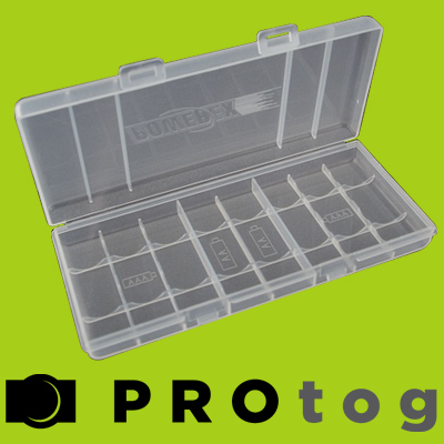 8-cell AA or AAA Battery Storage Case