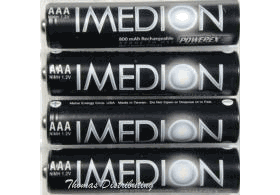 Powerex Imedion 800mAh AAA rechargeable Batteries (4pk)