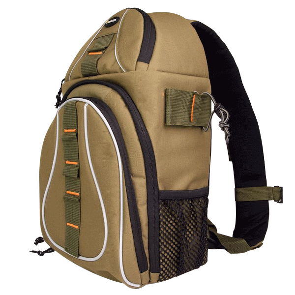 Large Khaki Camera Sling DSLR + 4 lens Backpack