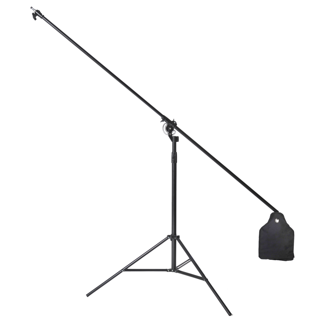 3.1m Multifunction Boom Stand & Tall Light Stand + Sandbag