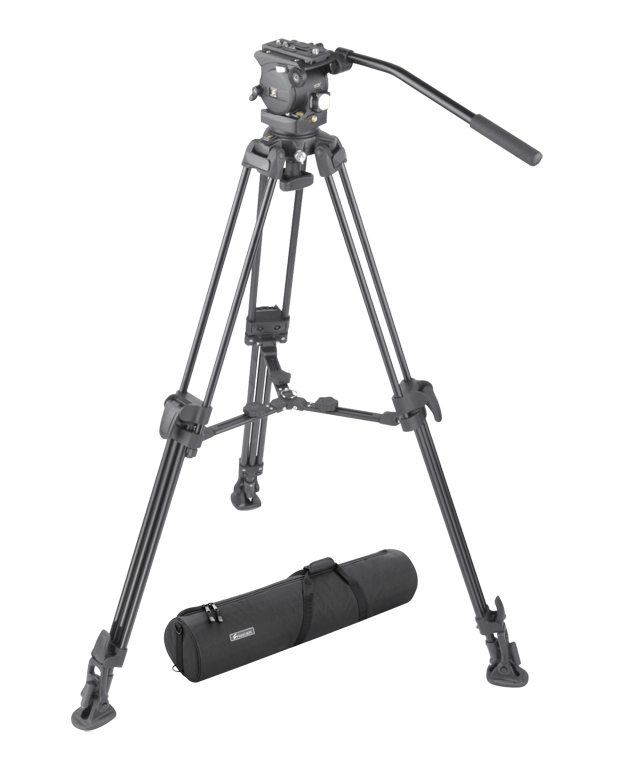 Fancier FC-370 Pro Fluid Video 75mm bowl Panhead Tripod