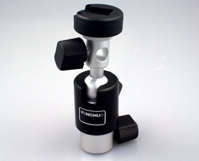 Ballhead flash umbrella holder for light stand