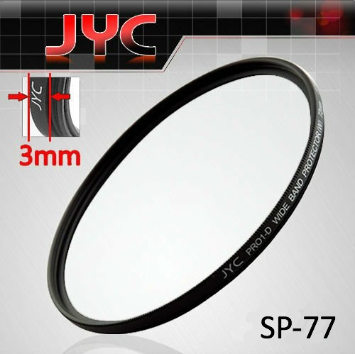 Protector Lens Filter SLIMLINE JYC PRO 1-D 77mm for DSLR Camera
