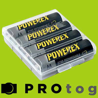 Maha Powerex 2700mAh NiMh AA rechargeable Batteries (4pk)