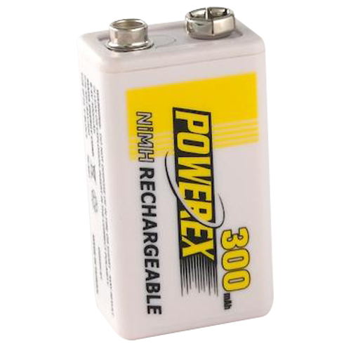 Maha Powerex 8.4V300 9V 300mAh Rechargeable NiMh Battery