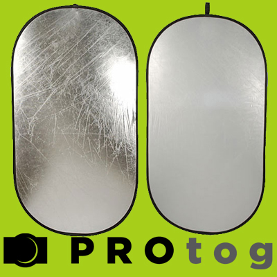 PROtog Photographic Reflector White/Silver 90 x 120cm