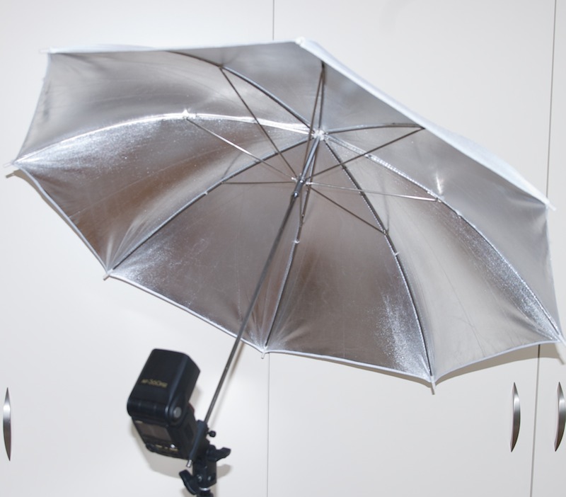 White Silver 36" Photographic Reflective Umbrella
