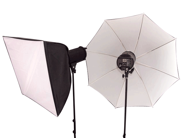 PROLUX 800W Studio Lighting Kit - Studio Flash, Umbrella, Softbo