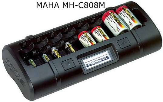 picture of MH-C808M C and D battery charger