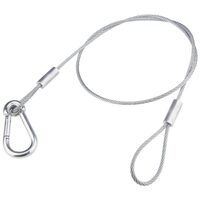 Kupo SW-01 Safety Wire SWL 10kg 75cm with Carabiner