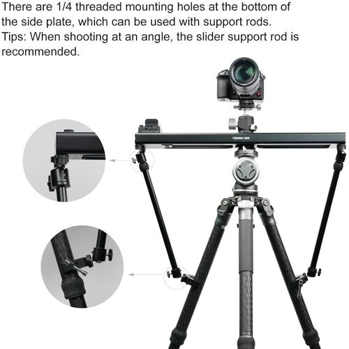 Accsoon Toprig S60 Motorised Slider Kit with Support rods