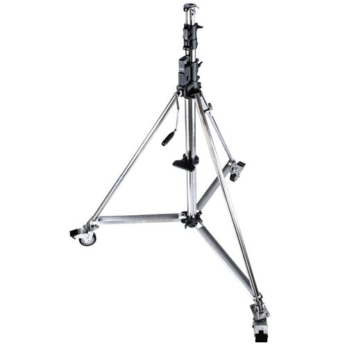 Kupo 484 Heavy Duty Wind-Up Stainless Steel Stand (KC-150 Wheels are an optional extra)