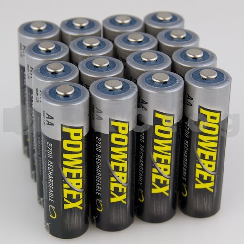 Bulk pack of 500 Powerex PRO AA batteries 2700mAh